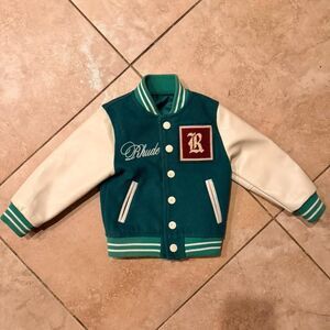 Rhude Mini Me Kicks Varsity Jacket Exclusive Custom Size S (3/4T)
